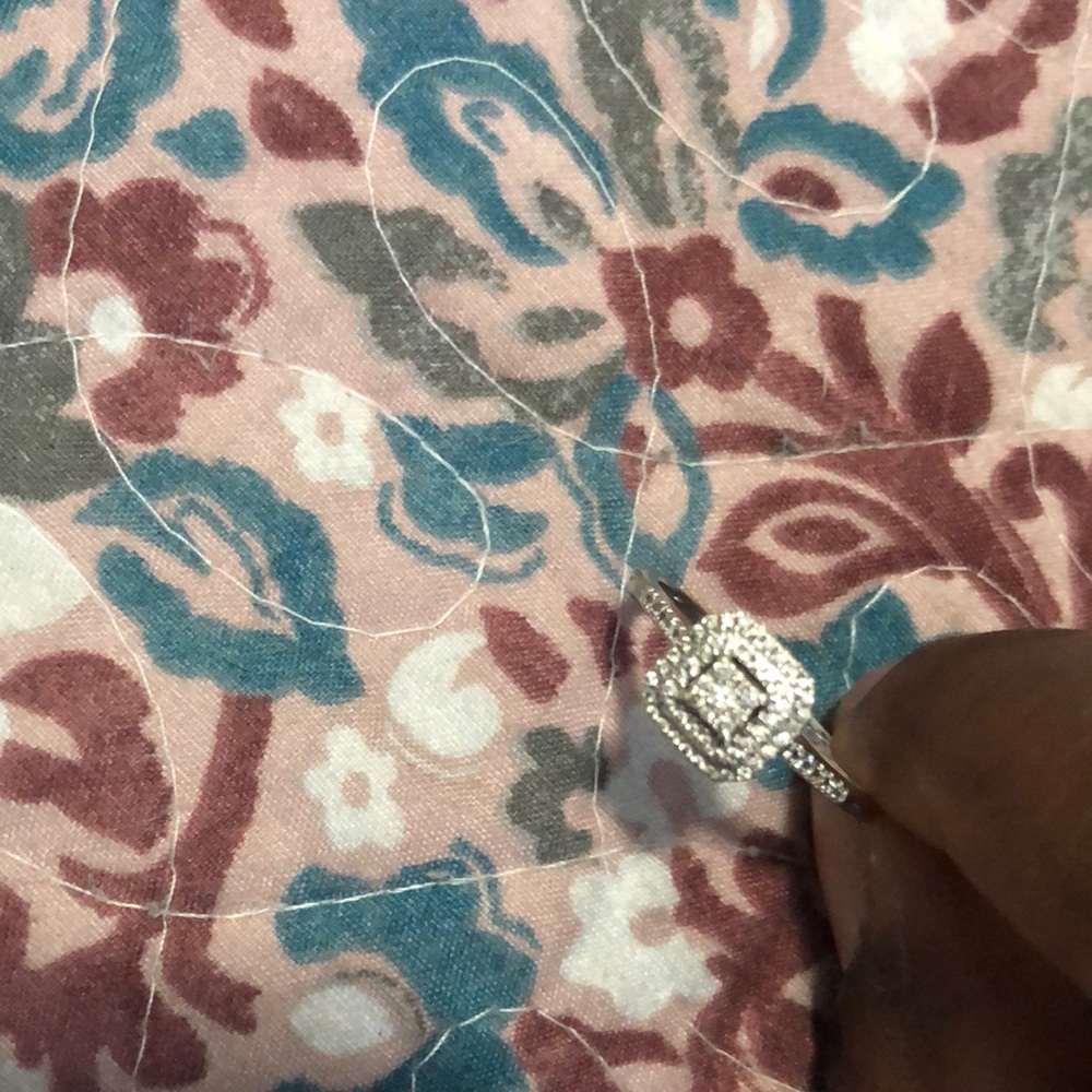 10k and diamonds engagement ring